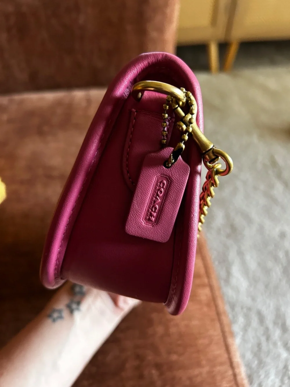 NWT Coach Mini Quilted shoulder bag